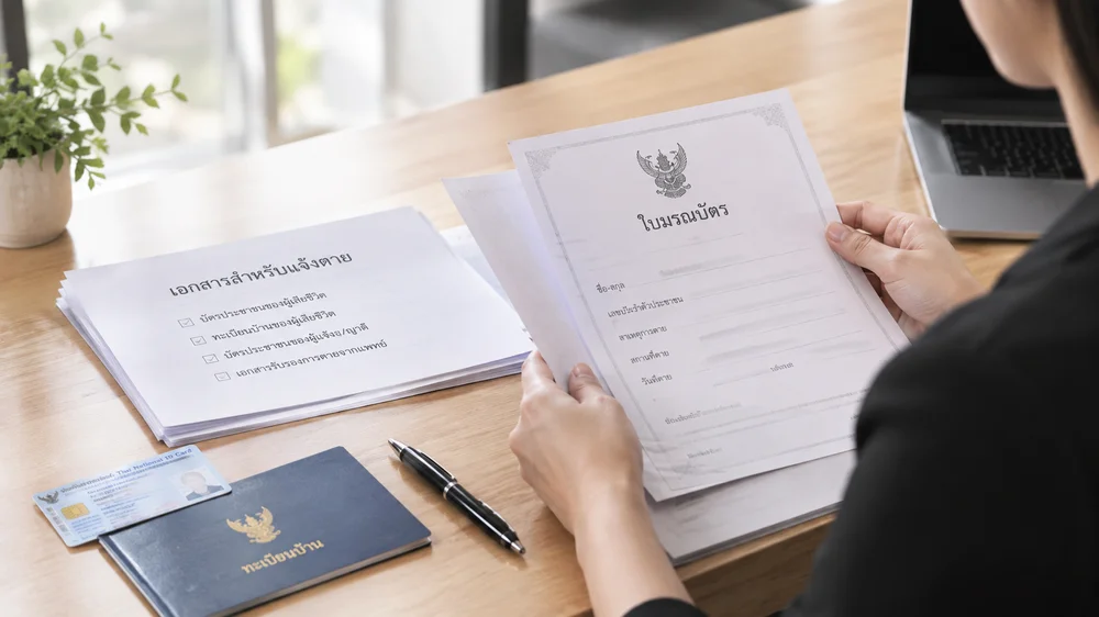 เตรียมเอกสารสำหรับแจ้งตายและขอใบมรณบัตร
